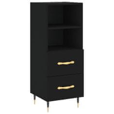 Vidaxl Skříň highboard černá 34,5 x 34 x 180 cm kompozitní dřevo