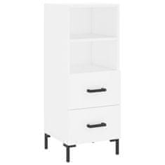 Greatstore Skříň highboard bílá 34,5 x 34 x 180 cm kompozitní dřevo