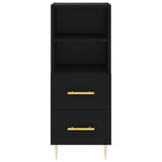 Vidaxl Skříň highboard černá 34,5 x 34 x 180 cm kompozitní dřevo