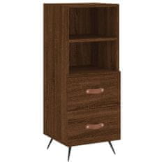 Vidaxl Skříň highboard hnědý dub 34,5 x 34 x 180 cm kompozitní dřevo