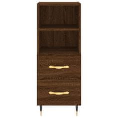 Vidaxl Skříň highboard hnědý dub 34,5 x 34 x 180 cm kompozitní dřevo