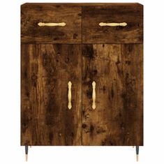 Vidaxl Skříň highboard kouřový dub 69,5 x 34 x 180 cm kompozitní dřevo