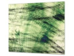 Glasdekor Ochranná deska zelená inkoust malba abstrakt - Lepení na zeď: S lepením na zeď