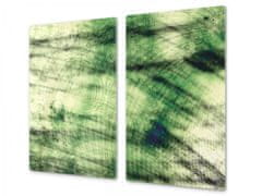 Glasdekor Ochranná deska zelená inkoust malba abstrakt - Lepení na zeď: S lepením na zeď