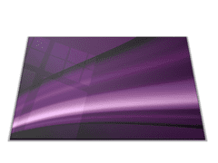Glasdekor Skleněné prkénko temně fialová vlna - Prkénko: 40x30cm