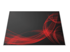 Glasdekor Skleněné prkénko černo červený abstrakt - Prkénko: 40x30cm