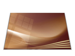 Glasdekor Skleněné prkénko abstrakce čokoládová vlna - Prkénko: 30x20cm
