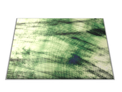 Glasdekor Skleněné prkénko zelená inkoust malba abstrakt - Prkénko: 40x30cm
