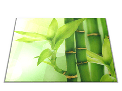 Glasdekor Skleněné prkénko bambus listy - Prkénko: 30x20cm