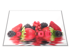 Glasdekor Skleněné prkénko mix zahradní ovoce - Prkénko: 30x20cm