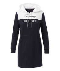 Tommy Hilfiger Dámské mikinové šaty Color-Block Hoodie modré S