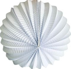 levnelampiony.eu Bílý kulatý závěsný lampion WATERMELON průměr 22 cm 