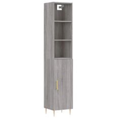 Vidaxl Skříň highboard šedá sonoma 34,5 x 34 x 180 cm kompozitní dřevo