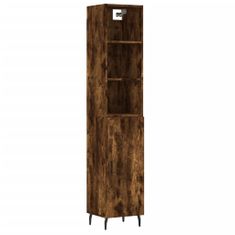 Vidaxl Skříň highboard kouřový dub 34,5 x 34 x 180 cm kompozitní dřevo