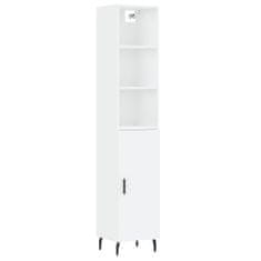 Vidaxl Skříň highboard bílá 34,5 x 34 x 180 cm kompozitní dřevo