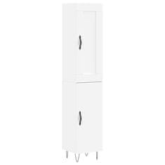 Vidaxl Skříň highboard bílá 34,5 x 34 x 180 cm kompozitní dřevo