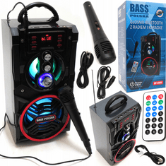 Bass Bluetooth reproduktor s rádiem a funkcí karaoke BP-5941