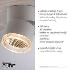 PAUL NEUHAUS PAUL NEUHAUS Paul Neuhaus LED stropní svítidlo PURE-NOLA bílé 2 ramenné otočné stmívatelné krokově stmívatelné 3000K PN 6862-16