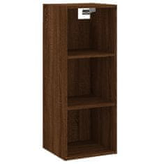 Vidaxl Skříň highboard hnědý dub 34,5 x 34 x 180 cm kompozitní dřevo