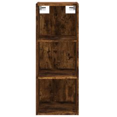 Vidaxl Skříň highboard kouřový dub 34,5x32,5x180 cm kompozitní dřevo