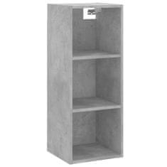 Vidaxl Skříň highboard betonově šedá 34,5x34x180 cm kompozitní dřevo