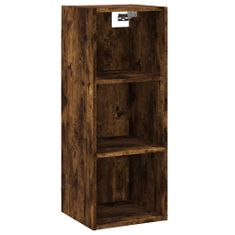 Vidaxl Skříň highboard kouřový dub 34,5x32,5x180 cm kompozitní dřevo