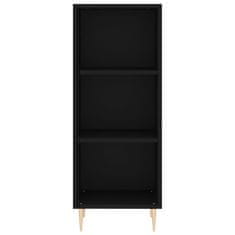 Vidaxl Skříň highboard černá 34,5 x 34 x 180 cm kompozitní dřevo