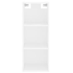 Vidaxl Skříň highboard bílá 34,5 x 34 x 180 cm kompozitní dřevo