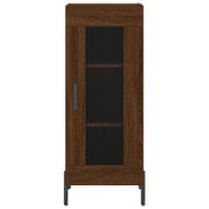 Vidaxl Skříň highboard hnědý dub 34,5 x 34 x 180 cm kompozitní dřevo