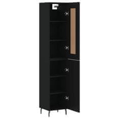 Vidaxl Skříň highboard černá 34,5 x 34 x 180 cm kompozitní dřevo