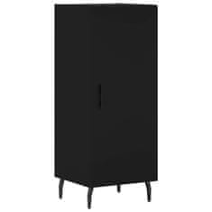 Greatstore Skříň highboard černá 34,5 x 34 x 180 cm kompozitní dřevo