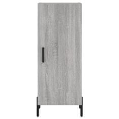 Greatstore Skříň highboard šedá sonoma 34,5 x 34 x 180 cm kompozitní dřevo