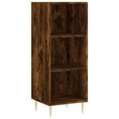 Greatstore Skříň highboard kouřový dub 34,5 x 34 x 180 cm kompozitní dřevo