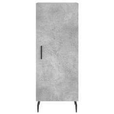 Greatstore Skříň highboard betonově šedá 34,5x34x180 cm kompozitní dřevo