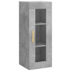 Vidaxl Skříň highboard betonově šedá 34,5x34x180 cm kompozitní dřevo