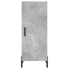 Greatstore Skříň highboard betonově šedá 34,5x34x180 cm kompozitní dřevo