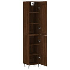 Greatstore Skříň highboard hnědý dub 34,5 x 34 x 180 cm kompozitní dřevo