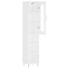 Vidaxl Skříň highboard bílá 34,5 x 34 x 180 cm kompozitní dřevo