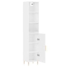 Vidaxl Skříň highboard bílá 34,5 x 34 x 180 cm kompozitní dřevo