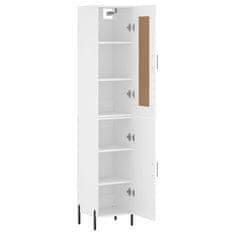 Greatstore Skříň highboard bílá 34,5 x 34 x 180 cm kompozitní dřevo