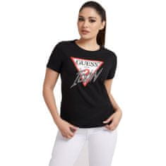 Guess Tričko černé S CN Icon Tee