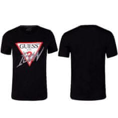 Guess Tričko černé S CN Icon Tee