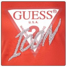 Guess Tričko červené XS CN Icon Tee