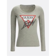 Guess Tričko šedé XS CN Icon Tee