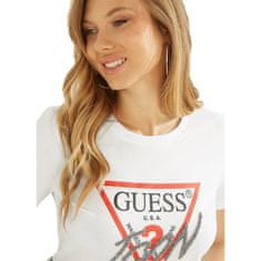 Guess Tričko bílé S CN Icon Tee