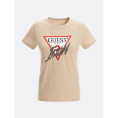 Guess Tričko béžové M CN Icon Tee