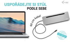 I-TEC dokovací stanice USB-C Metal Ergonomic, 3x 4K Display, PD 100W + i-tec Universal Charger 100 W