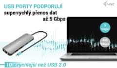 I-TEC dokovací stanice USB-C Metal Nano, 2x Display, PD 100W