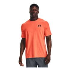 Under Armour Tričko na trenínk oranžové S Sportstyle Left Chest SS