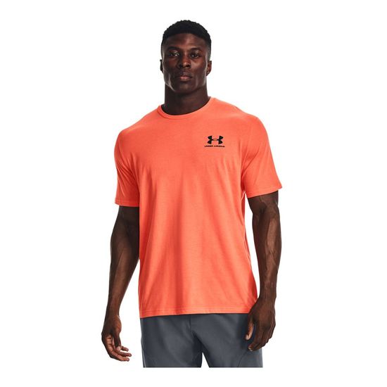 Under Armour Tričko na trenínk oranžové Sportstyle Left Chest SS